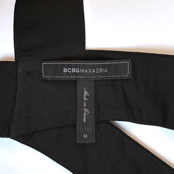 BCBG Maxazria Makenlee black cutout peplum top - Picture 10 of 14